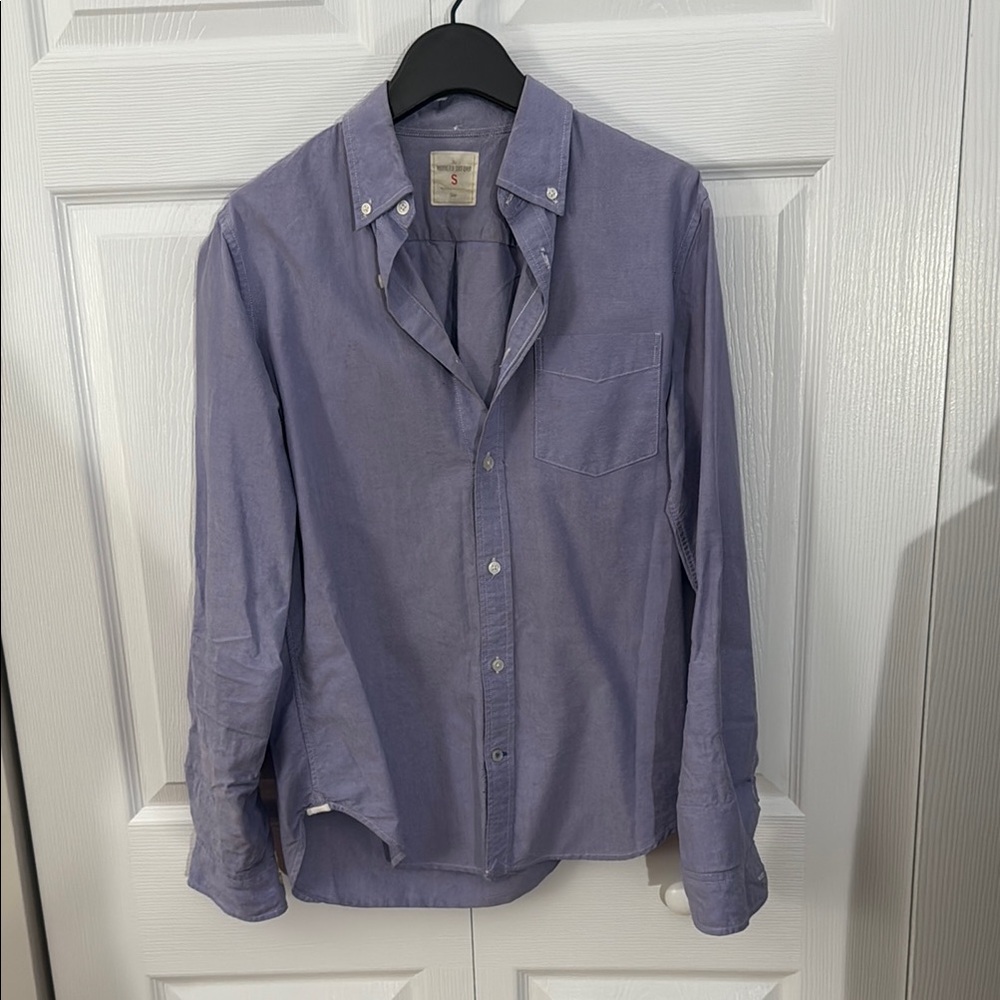 GAP Purple Casual Button Down Shirt with Classic Collar
